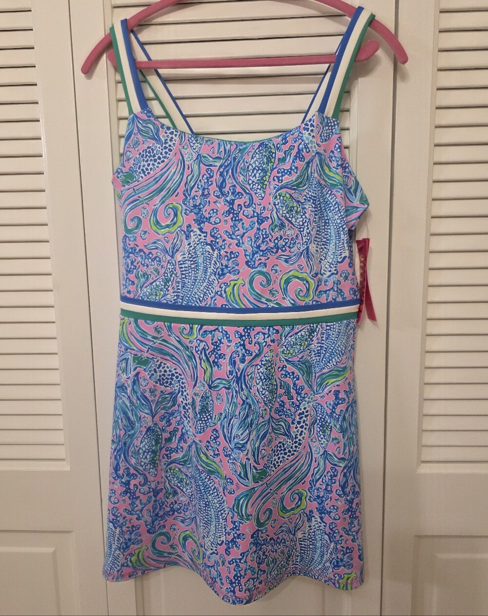 NWT Woman's Lilly Pulitzer, M,Deidra Dress,  UPF 50+, Wicking